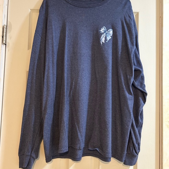 Simply Southern Navy Long Sleeve Tee - Picture 1 of 4